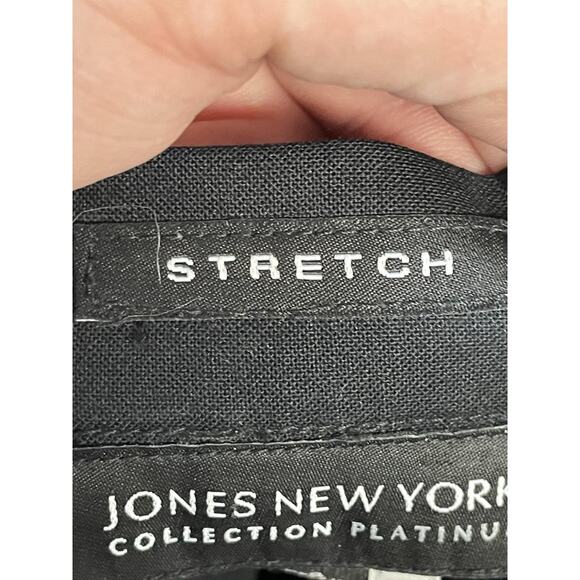 Jones New York Collection Platinum Skirt Womens 4 Black Pencil Stretch Easycare - Picture 7 of 13